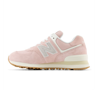 New Balance Tnis de couro 574 rosa