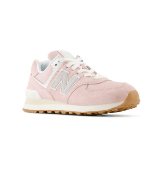 New Balance Tnis de couro 574 rosa