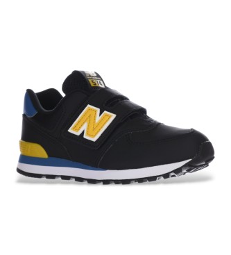 New Balance Scarpe da ginnastica in pelle 574 Core Hook & Loop nere