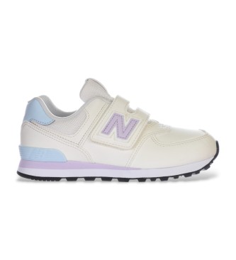 New Balance Usnjene superge 574 Core Hook & Loop white