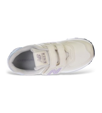 New Balance Tnis de couro 574 Core Hook & Loop branco