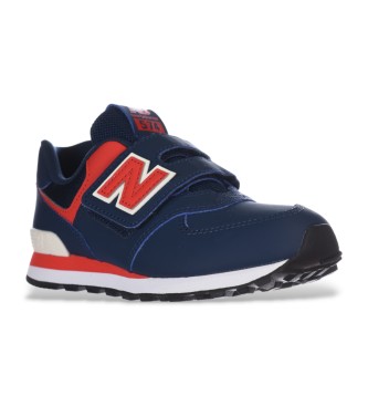 New Balance Scarpe da ginnastica in pelle blu scuro 574 Core con chiusura a strappo