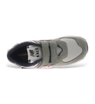 New Balance Leren sportschoenen 574 Core Hook & Loop groen