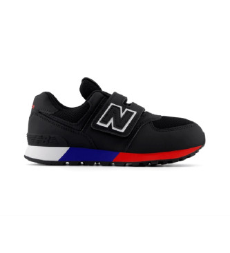 New Balance Skórzane sneakersy 574 Core Hook & Loop czarne