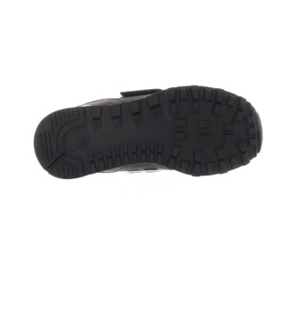 New Balance Zapatillas de Piel 574 Core Hook & Loop negro