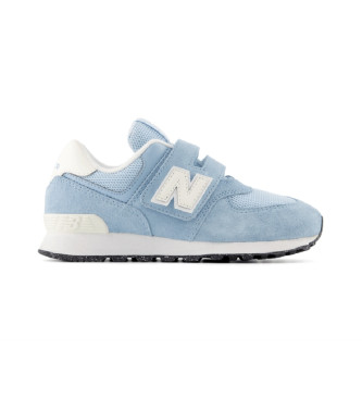 New Balance Zapatillas 574 Gancho y bucle azul