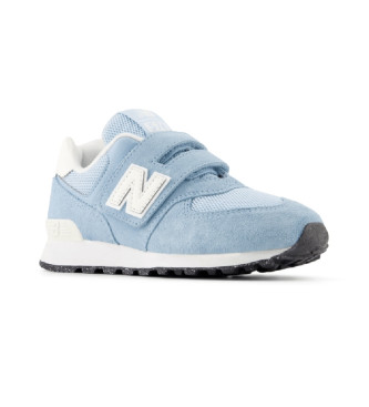 New Balance Zapatillas 574 Gancho y bucle azul