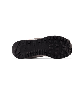 New Balance Zapatillas de Piel 574 Core Hook & Loop gris