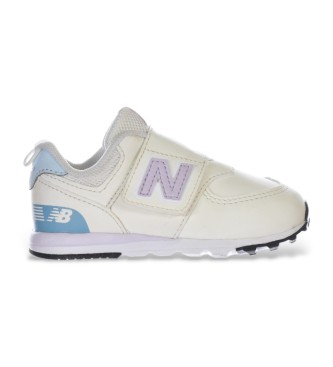 New Balance Scarpe da ginnastica bianche con chiusura a strappo 574 New-B