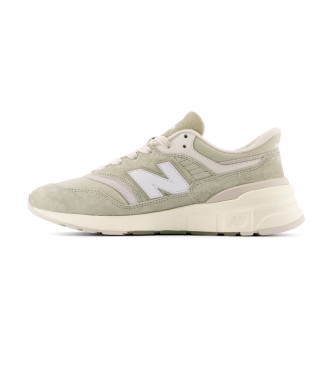 New Balance Skórzane trampki 997R zielone