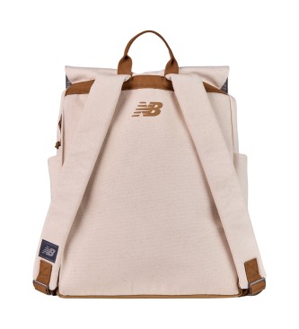 New Balance Beige Canvas Backpack