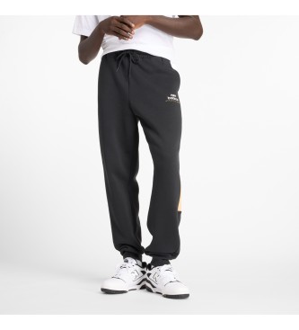 New Balance Klasyczne polarowe spodnie jogger czarne