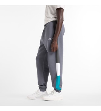 New Balance Pantaloni jogger in pile classici grigi