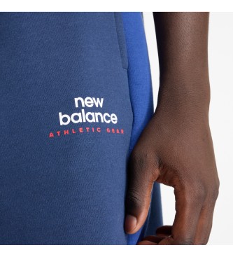 New Balance Pantaloni da jogging classici in pile blu scuro