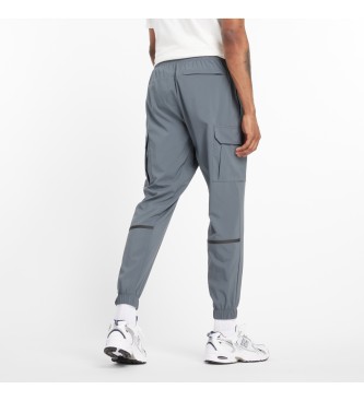 New Balance Pantaloni da jogging cargo classici in tessuto grigio