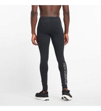 New Balance Legging Sleek Reflective Tight negro