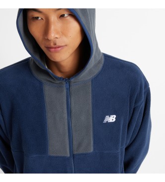 New Balance Marineblaue Fleece-Jacke