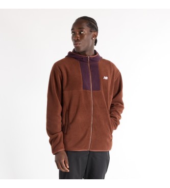 New Balance Brown Fleece Jacket