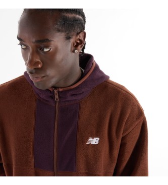 New Balance Brown Fleece Jacket