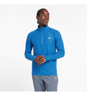 New Balance Jersey Space Dye 1/4 Zip azul