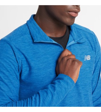 New Balance Space Dye 1/4 Zip jumper blue