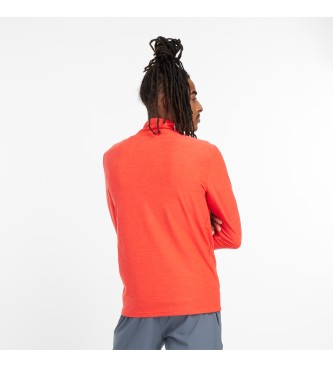 New Balance Camiseta Space Dye 1/4 Zip naranja