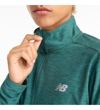 New Balance Space Dye 1/4 Zip turkizni pulover