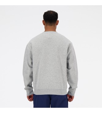 New Balance Sudadera Sport Essentials Fleece Crew gris