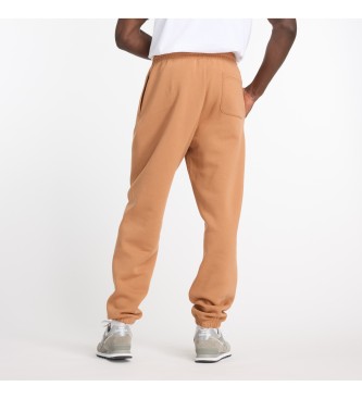 New Balance Sport Essentials Fleece Jogger Trousers Brown