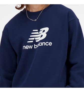 New Balance Sudadera Sport Essentials Fleece Logo marino