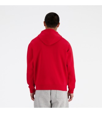 New Balance Sweatshirt Sport Essentials Fleece Logo vermelho