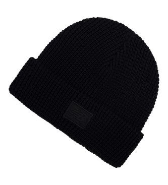 New Balance Gorro com punho em malha waffle preto