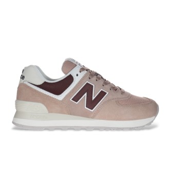 New Balance Leren sneakers 574 taupe