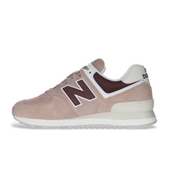 New Balance Leder Turnschuhe 574 taupe