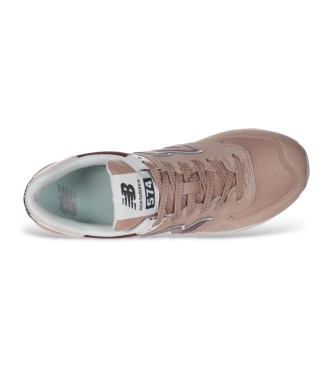 New Balance Leder Turnschuhe 574 taupe