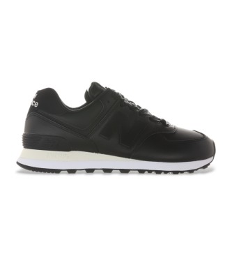 New Balance Baskets en cuir 574 noir