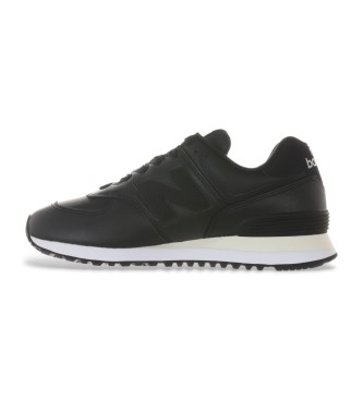 New Balance Usnjene športne copate 574 black