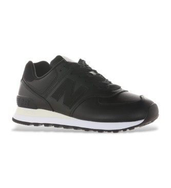 New Balance Baskets en cuir 574 noir