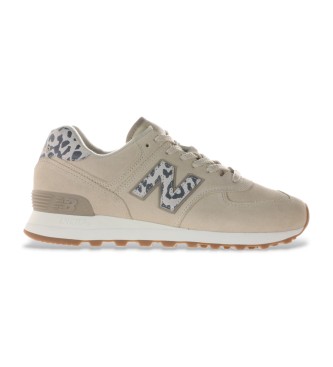 New Balance WL574V2 beige trainers