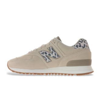 New Balance Beżowe buty treningowe WL574V2