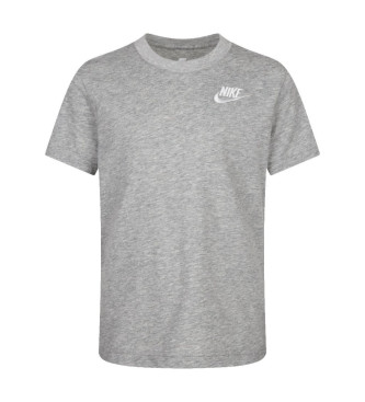 Nike Sportkleding Futura grijs geborduurd T-shirt