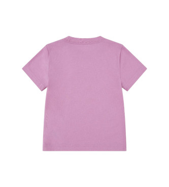 Nike T-shirt med rosa logotyp