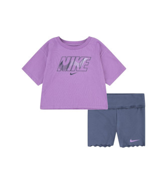 Nike Športna obleka Dri-FIT Swoosh Motion lila, modra