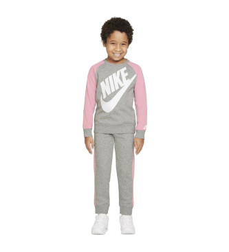 Nike Conjunto deportivo Oversized Futura rosa, gris