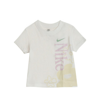 Nike Vitt, lila blommigt sportset