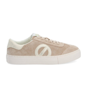 NO NAME Arcade Toe Side beige tr�ningsskor i l�der