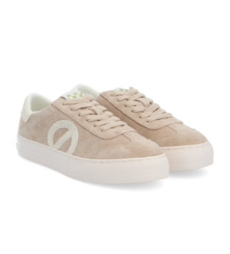 NO NAME Arcade Toe Side beige tr�ningsskor i l�der