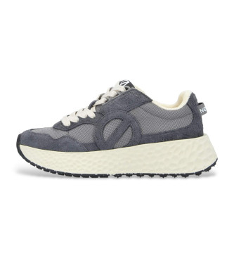 NO NAME Sneakers Carter Jogger in pelle blu-grigio