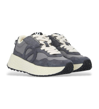 NO NAME Carter Jogger Leder Turnschuhe blau grau