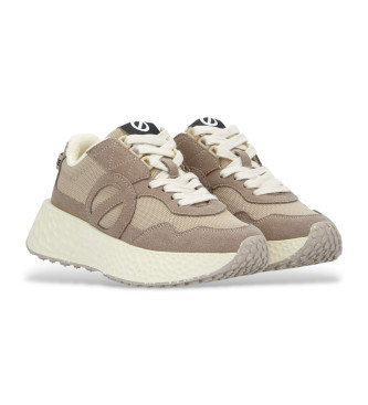 NO NAME Carter Jogger taupe leather trainers